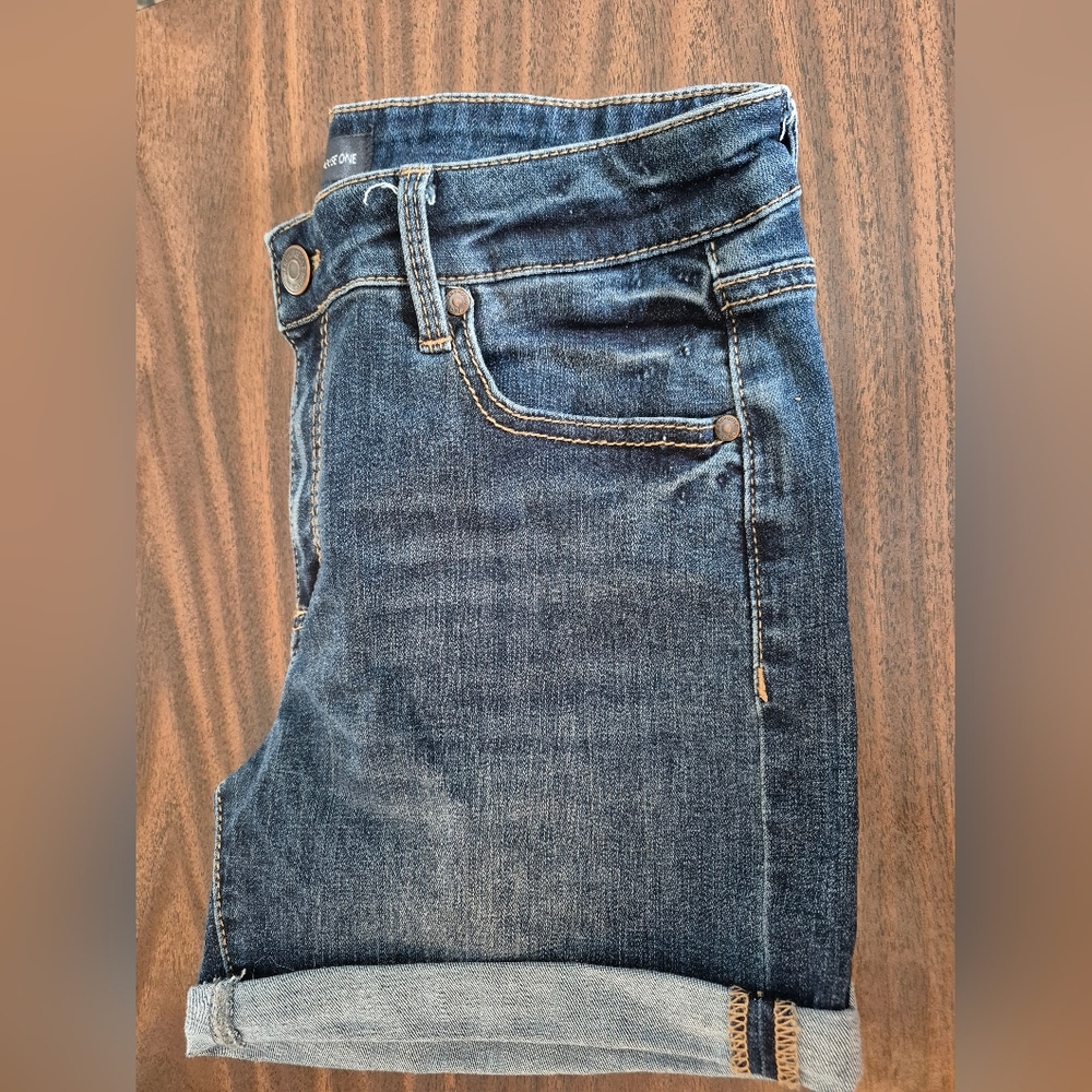 Warehouse Dark Blue Jean Shorts